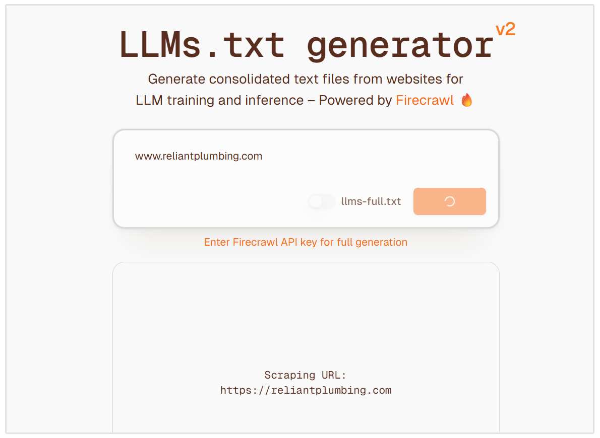 LLMs.txt Generator-Tool