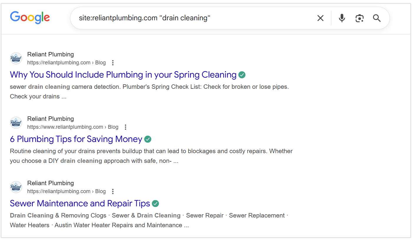 contoh operator pencarian situs Google