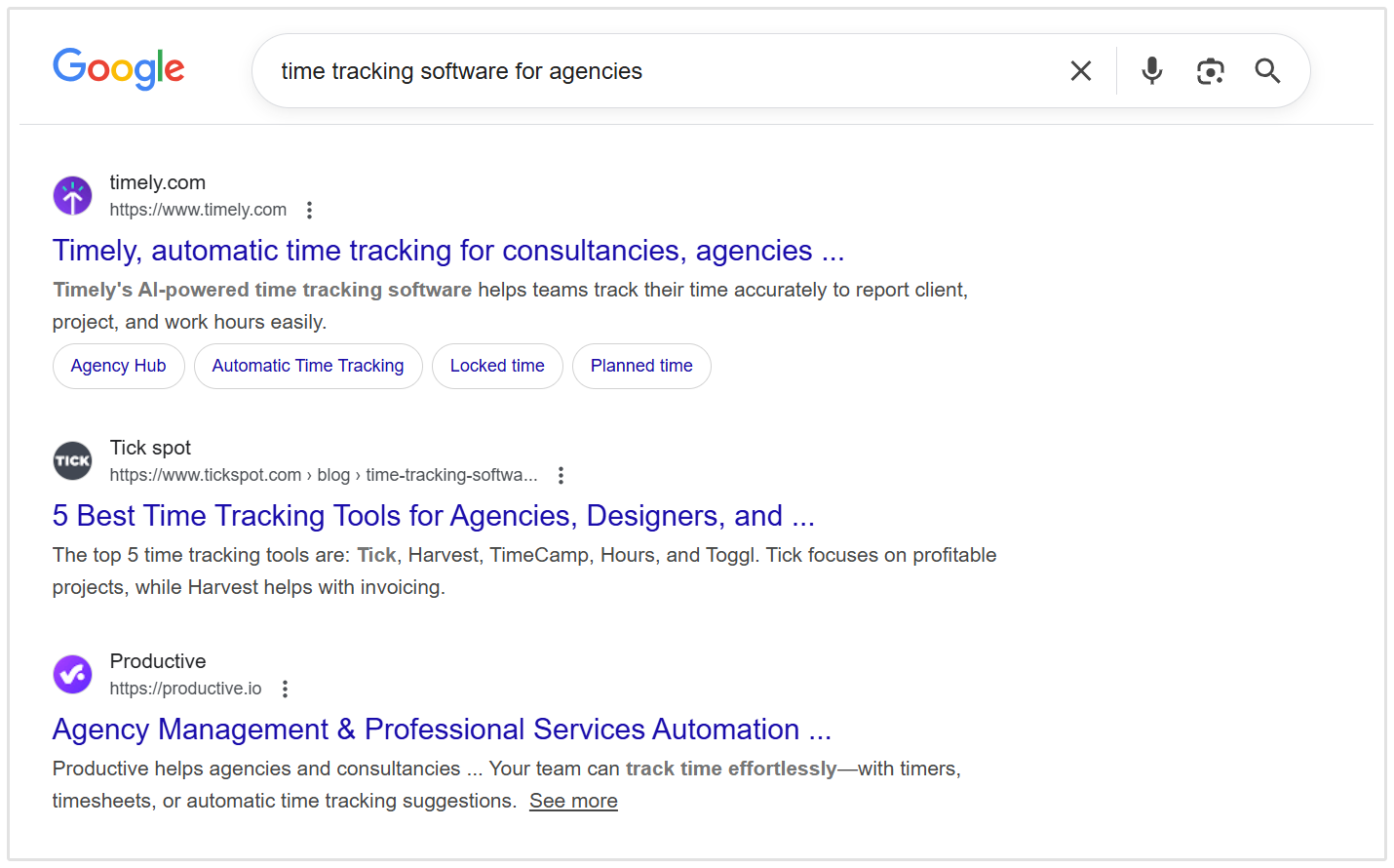 time tracking software serp